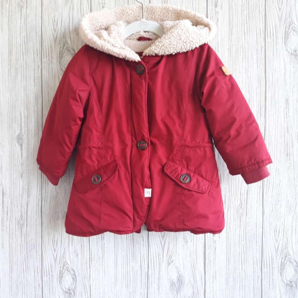 Zara Baby Faux Hood Jacket Coat Size 18/24 Month